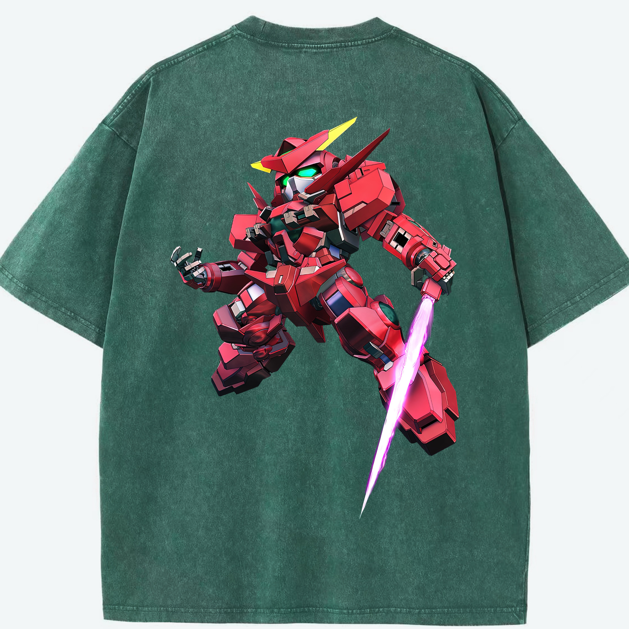 （画像用） 機動戦士ガンダム Mobile Suit Gundam 綿100% ヴィンテージ風 半袖Tシャツ（背面プリント）